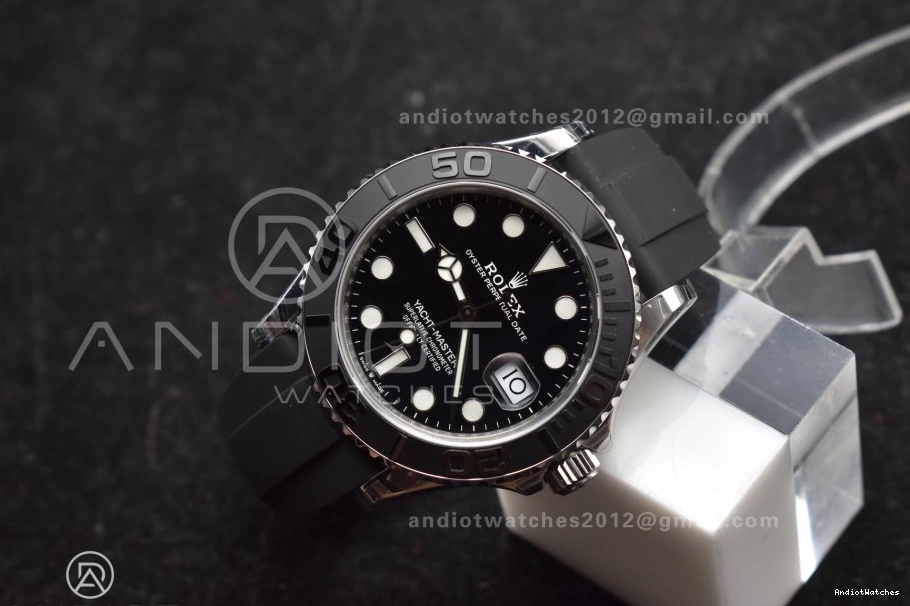 on 1213 Weight) 3D flex VS3235 42mm Bezel Black 1:1 Ceramic Yacht-Master Oyster Best 226659 V3 WaterResistant VSF (Gain Strap Edition 0202